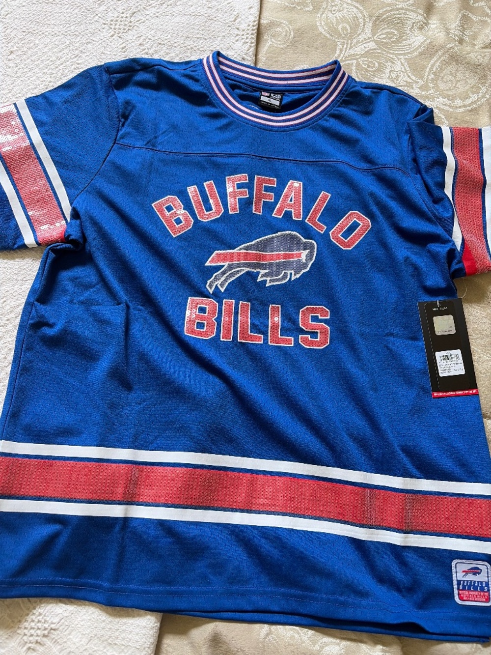 NWT Buffalo Bills Sequined Jersey